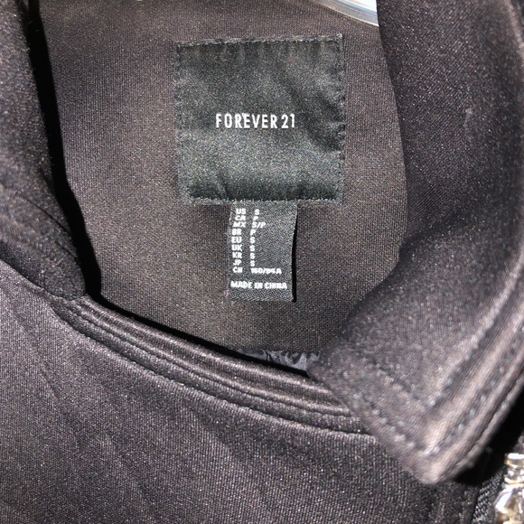 Forever 21 Black Jacket Small Pre-owned - Picture 2 of 11